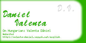 daniel valenta business card